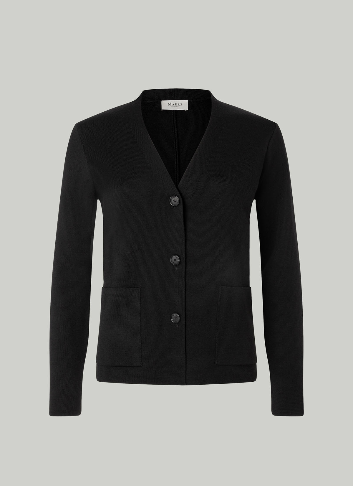 Strick Cardigan 1/1 Arm, Black