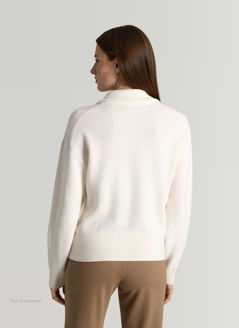 Strickjacke Zip 1/1 Arm width=