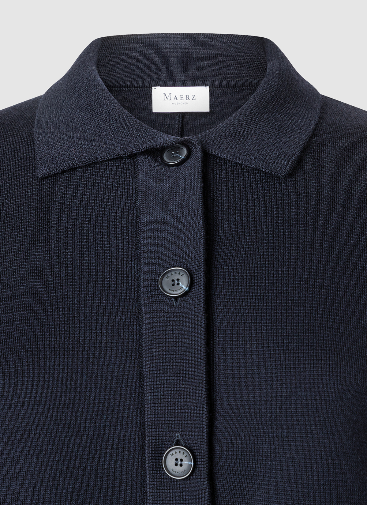 Strickjacke 1/1 Arm, Navy Detailansicht 1