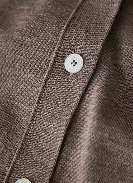 Strick Cardigan 1/1 Arm Hardwood Frontansicht