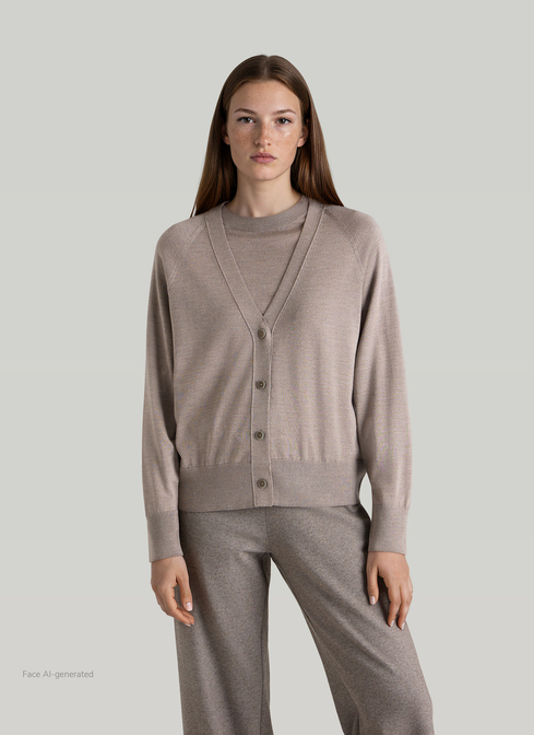 Strick Cardigan 1/1 Arm width=