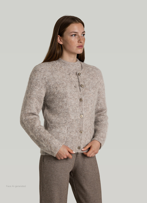 Strickjacke Knopf 1/1 Arm width=