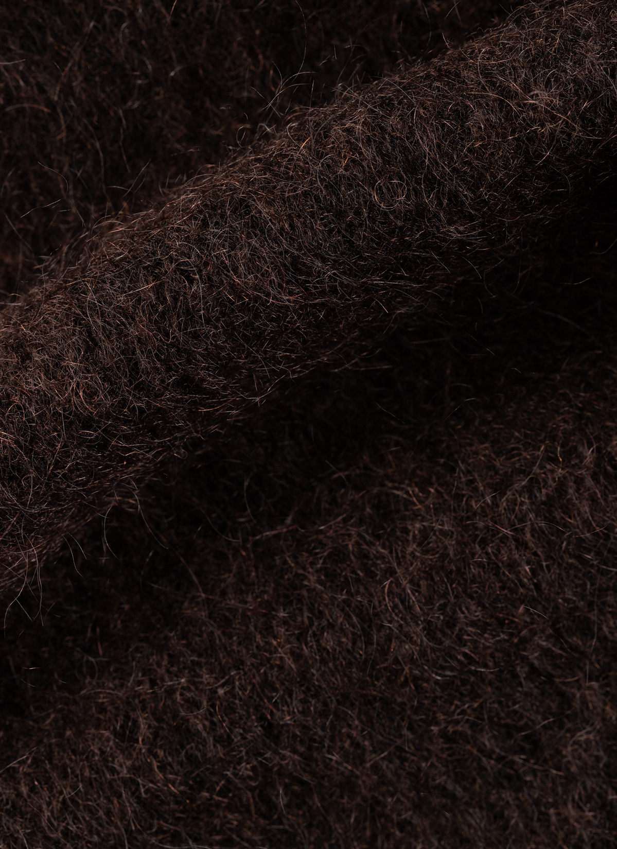 Strickjacke Knopf 1/1 Arm, Dark Coffee