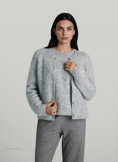 Strickjacke Knopf 1/1 Arm width=