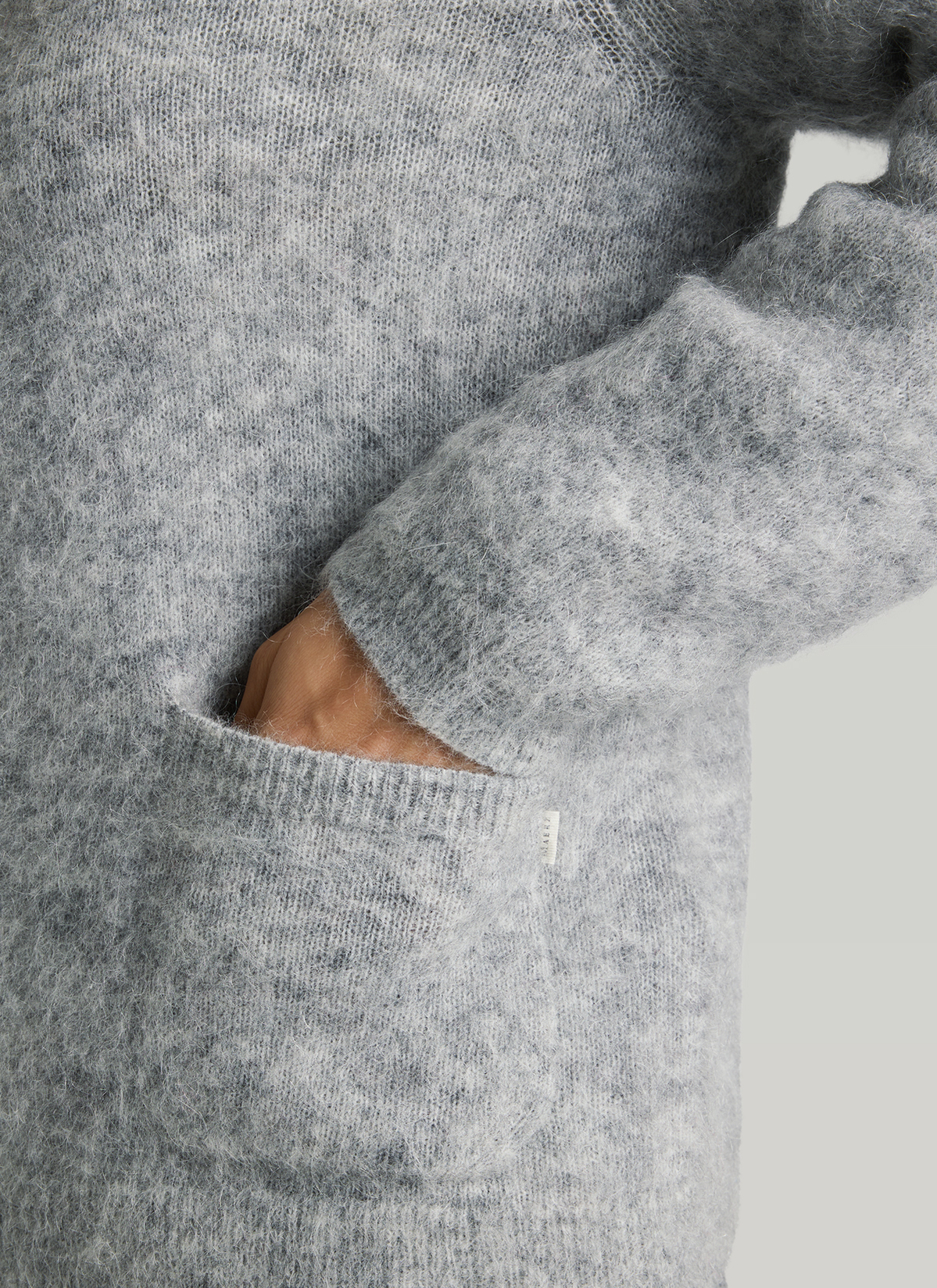 Strickjacke Knopf 1/1 Arm, Autumn Mist Detailansicht 1