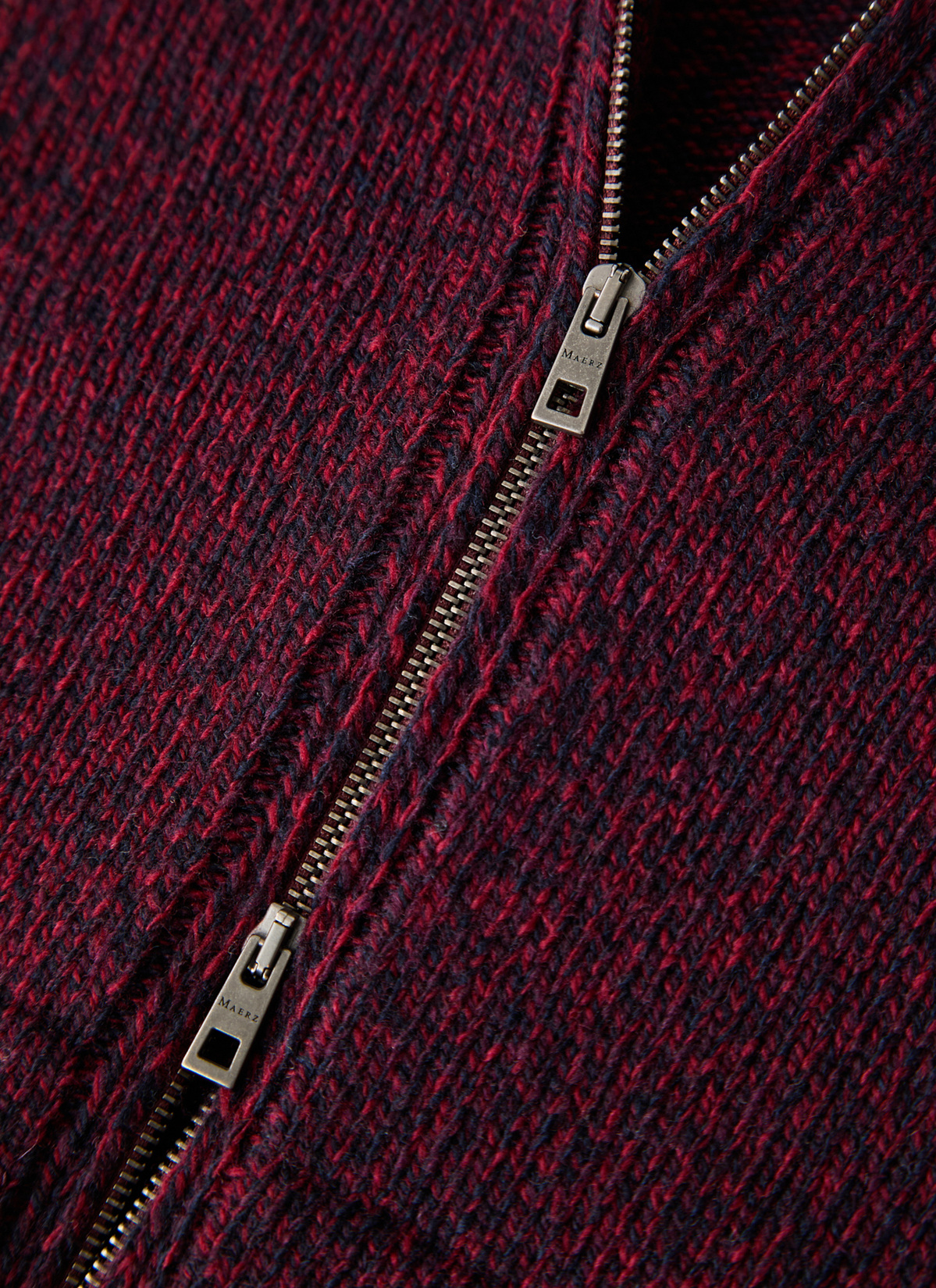 Strickjacke Zip 1/1 Arm, Oxid Red 