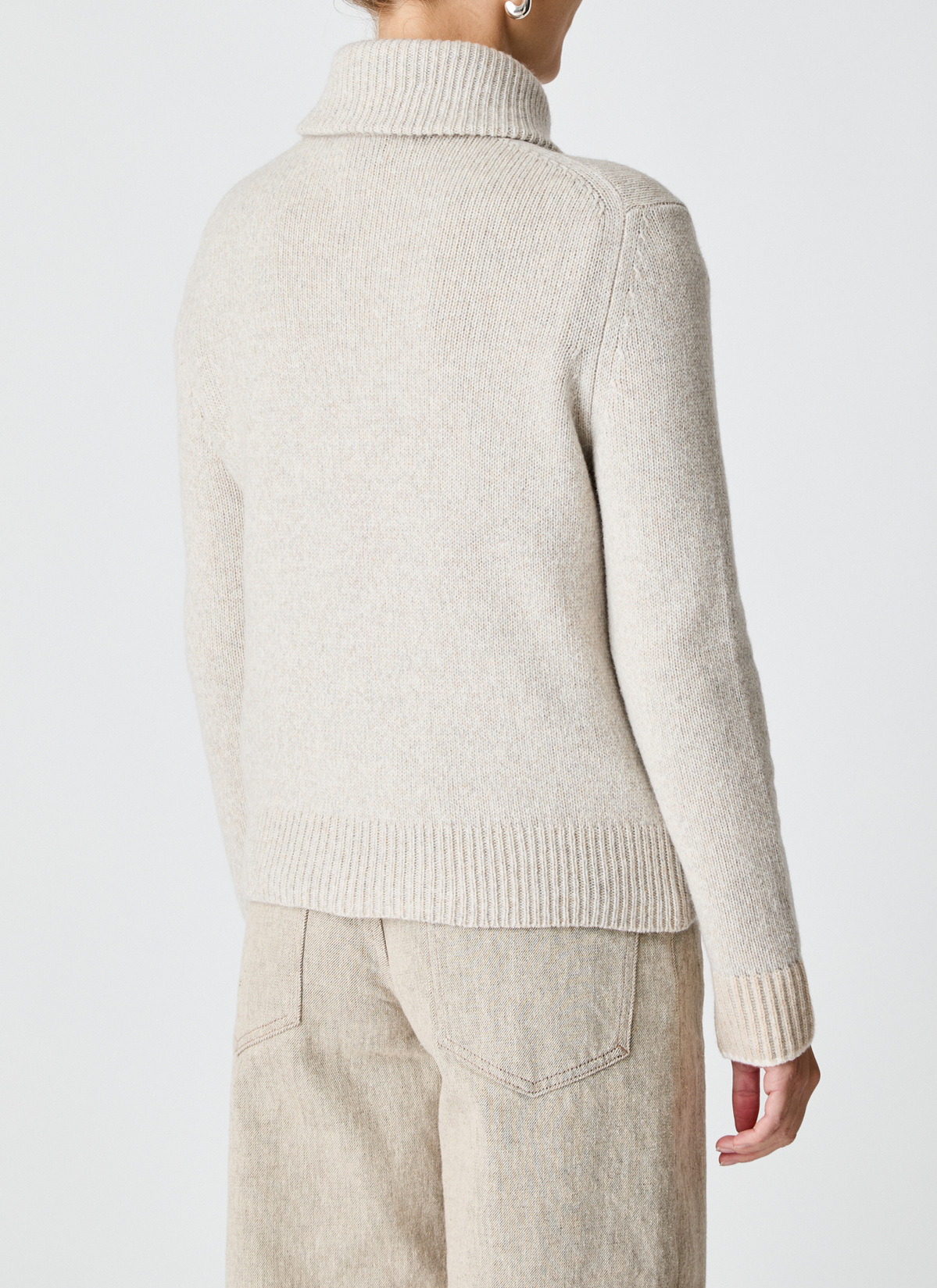 Strickjacke Zip 1/1 Arm, Gravel Path Detailansicht 1