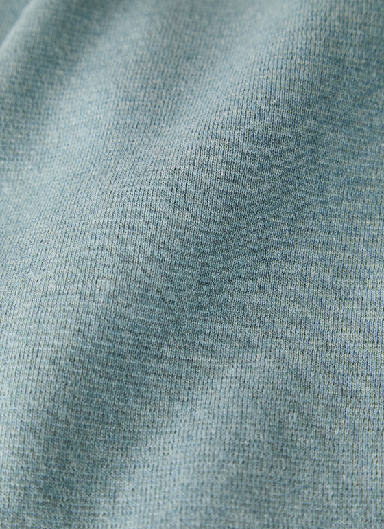 Strickjacke Knopf 1/1 Arm Lake Blue Frontansicht