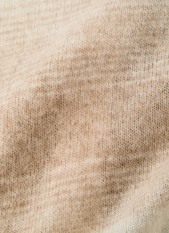 Strickjacke 1/1 Arm Sand Frontansicht