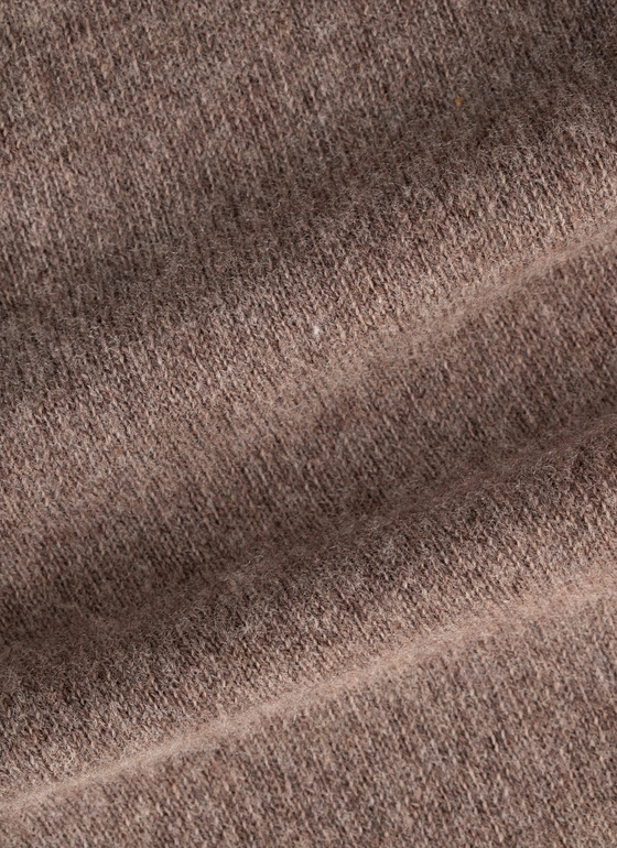 Strickjacke lang Taupe Grey Frontansicht