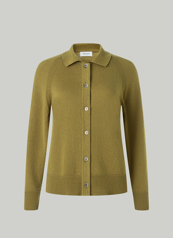 Strickjacke lang Autumn Forest Frontansicht