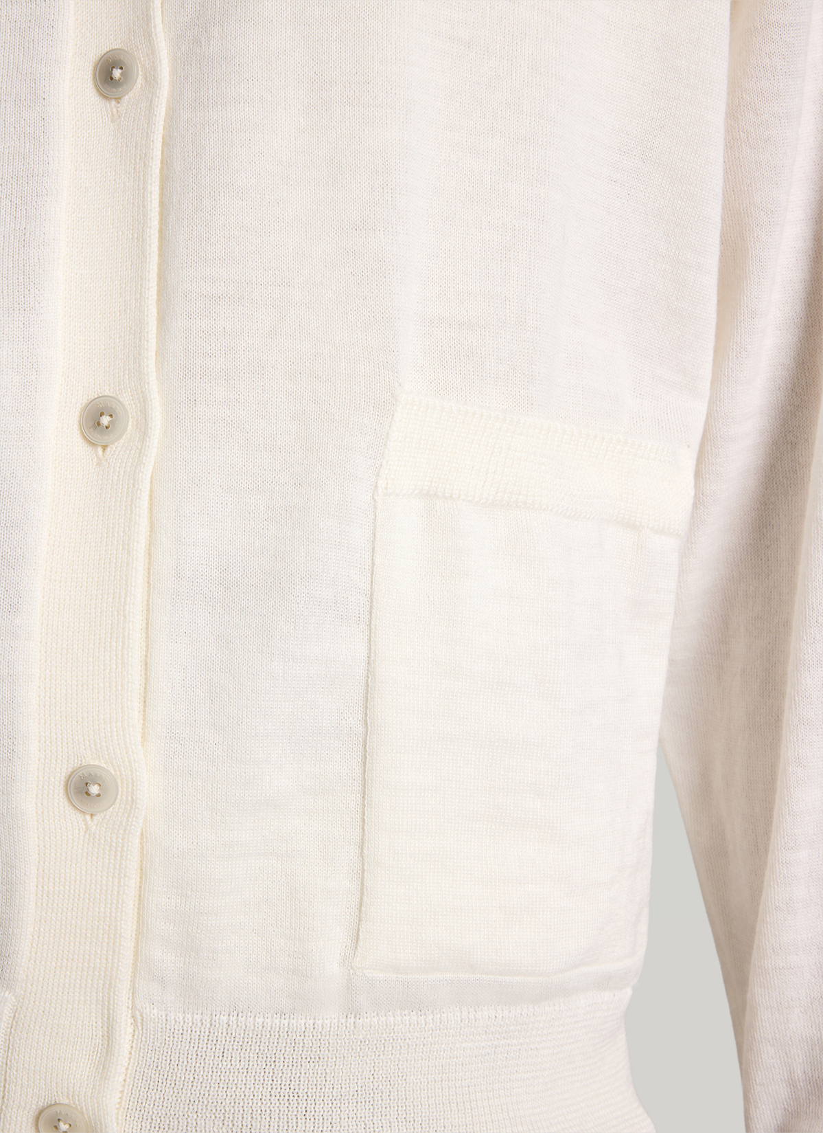 Strick Cardigan 1/1 Arm, New White Detailansicht 1
