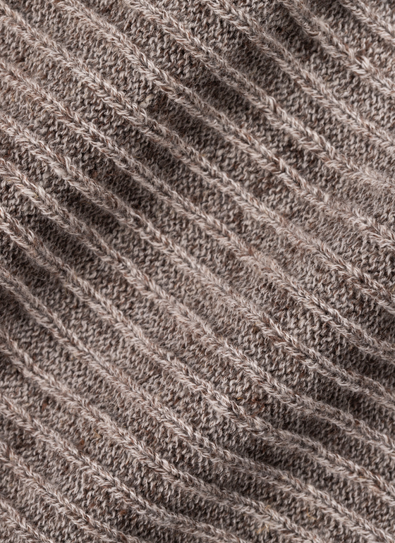 Strickjacke 1/1 Arm Pale Brown Frontansicht