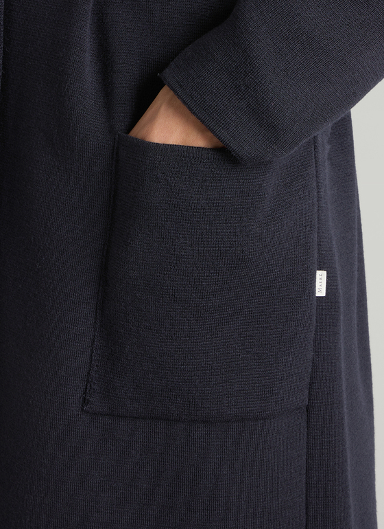 Strickjacke 1/1 Arm Navy Frontansicht