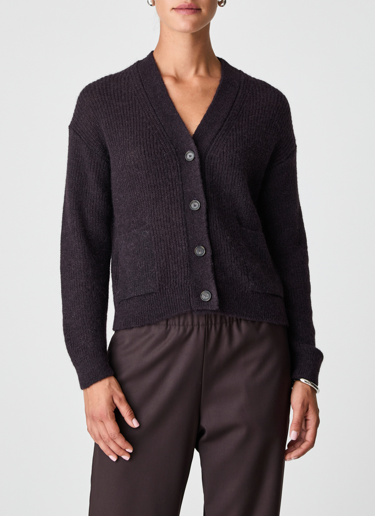 Jacke, Dark Espresso Frontansicht