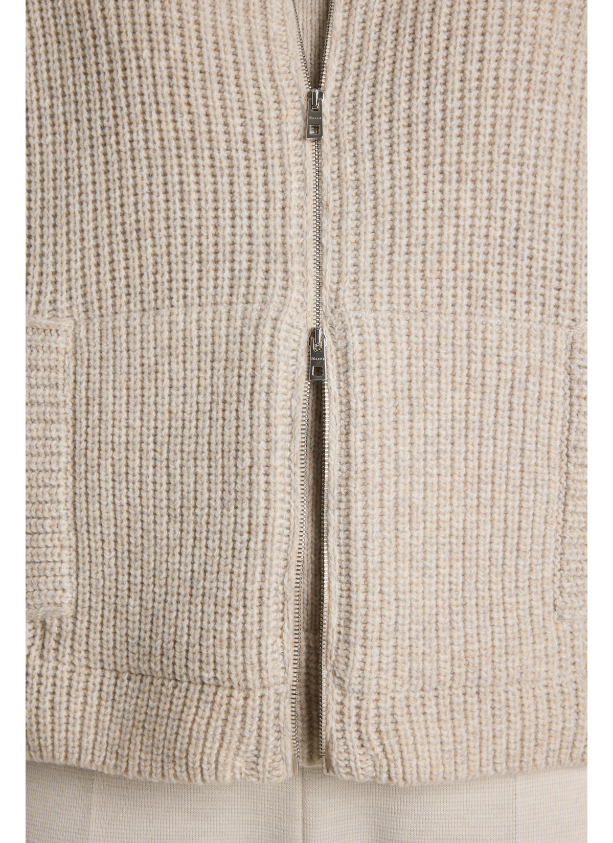 Strickjacke Zip 1/1 Arm, Autumn Stone Detailansicht 1