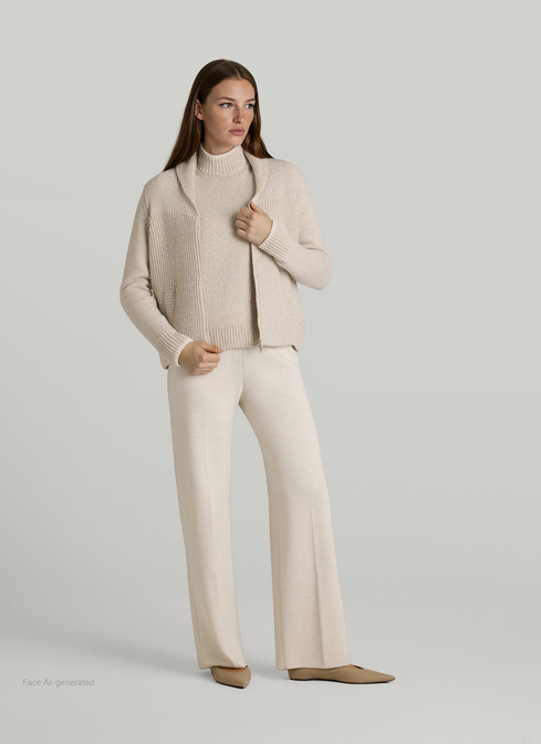 Strickjacke Zip 1/1 Arm width=