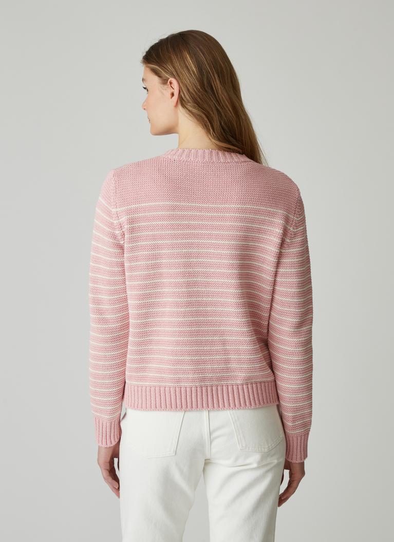 Strickjacke 1/1 Arm, White Chocolate Rückansicht