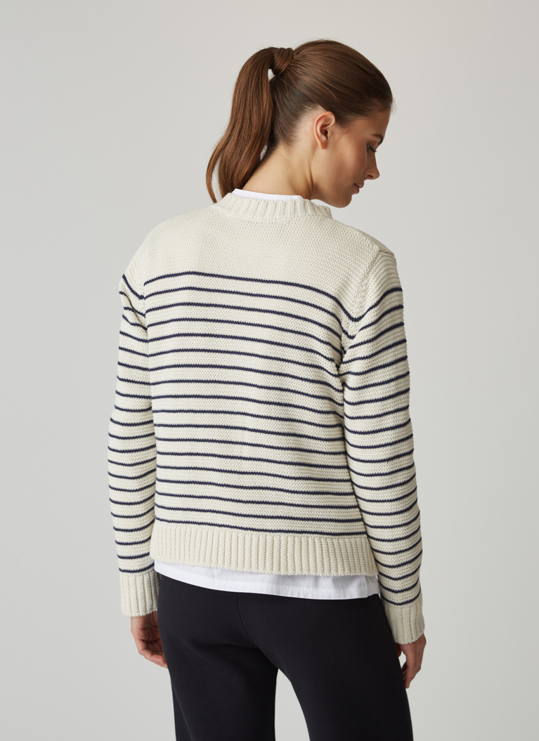 Strickjacke 1/1 Arm, Bright Night Rückansicht