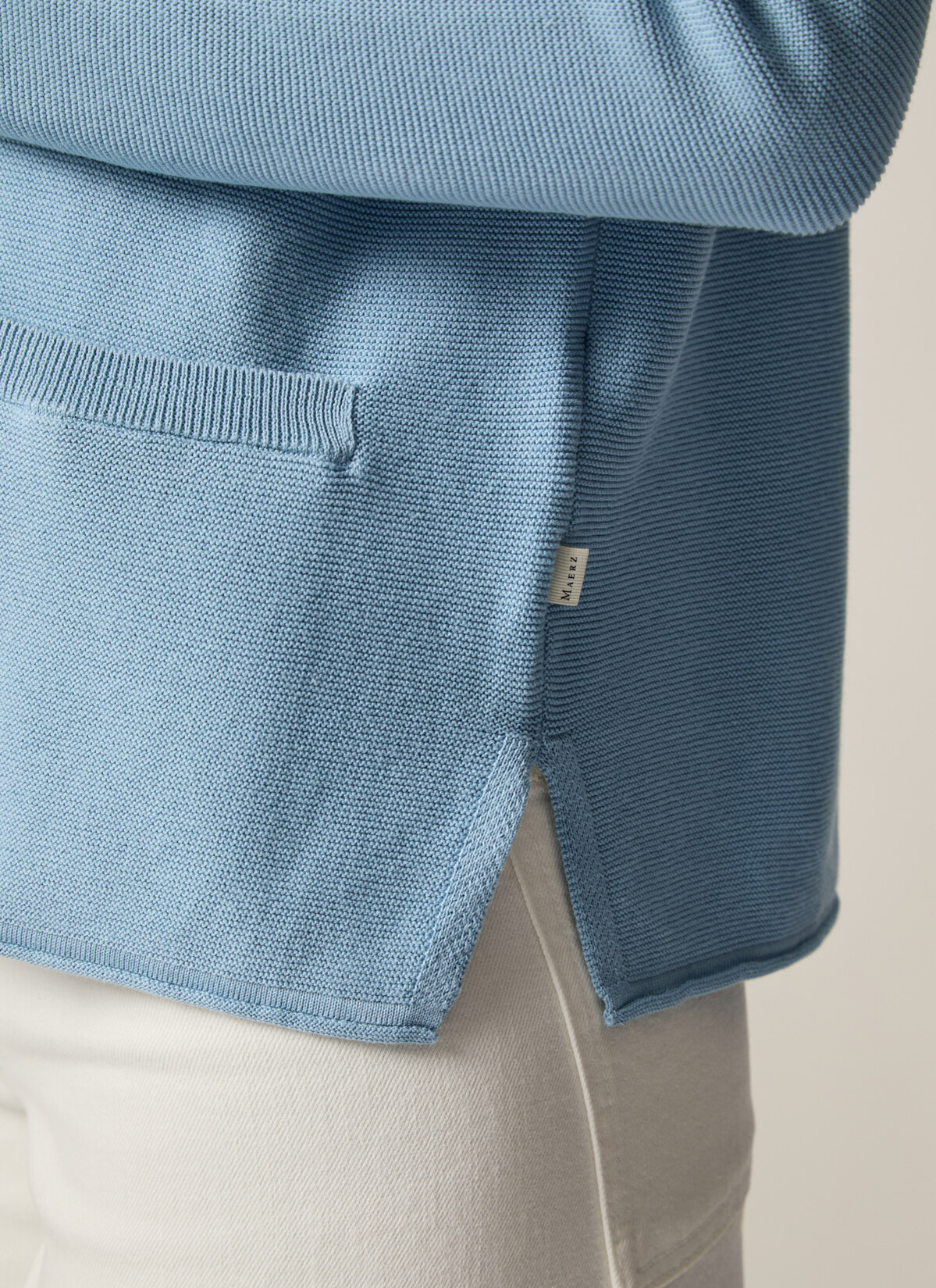 Strick Cardigan 1/1 Arm, Sea Foam Detailansicht 2