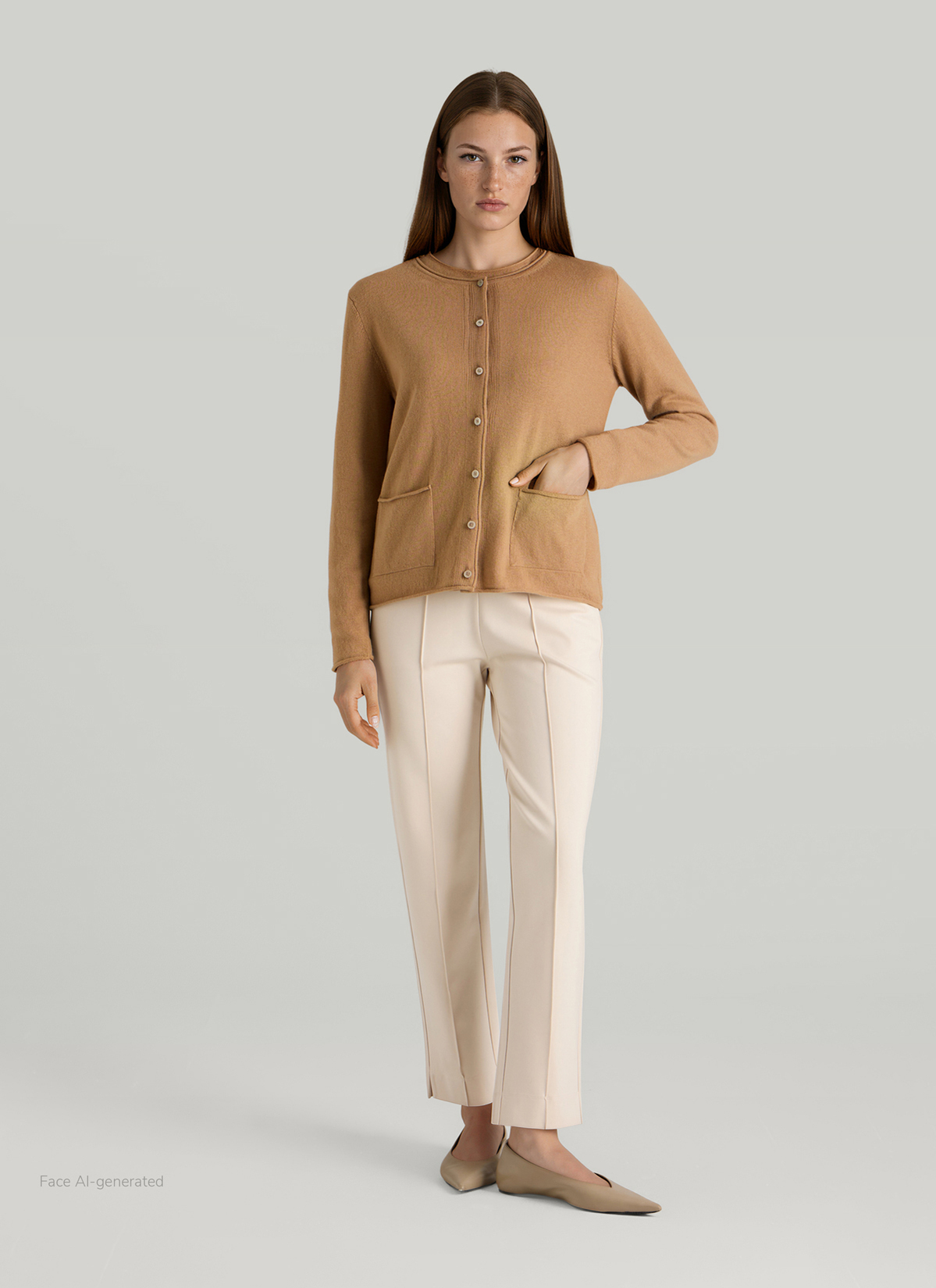 Strickjacke 1/1 Arm, Pumpkin Spice Detailansicht 2