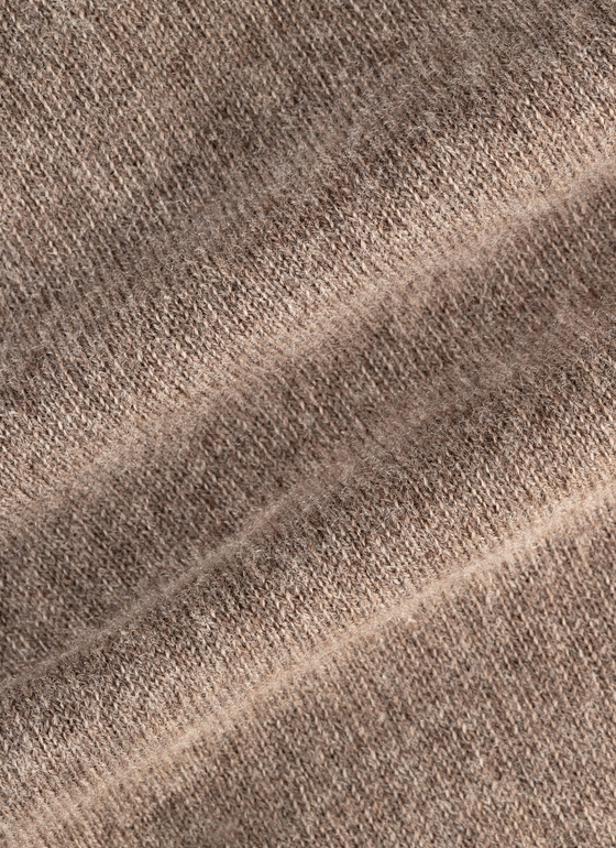Strickjacke 1/1 Arm Taupe Grey Frontansicht