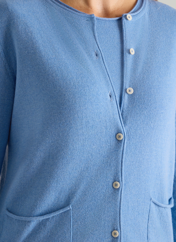 Strickjacke 1/1 Arm Dutch Blue Frontansicht