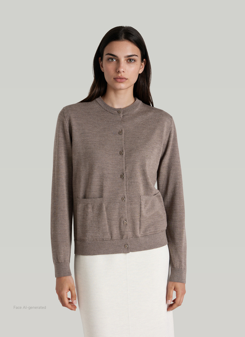 Strickjacke Knopf 1/1 Arm width=