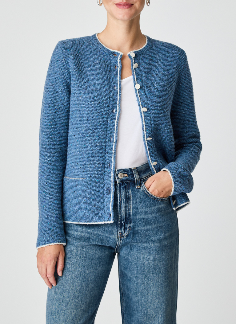 StrickjackeBlue Horizon Frontansicht