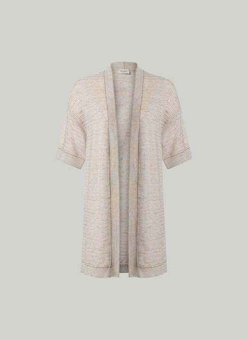 Jacke lang Strick width=