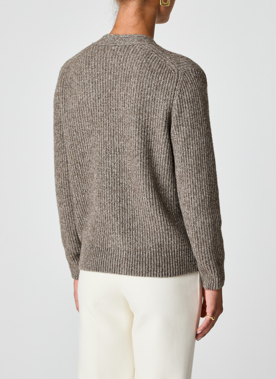 Strick Cardigan 1/1 Arm Twig Frontansicht