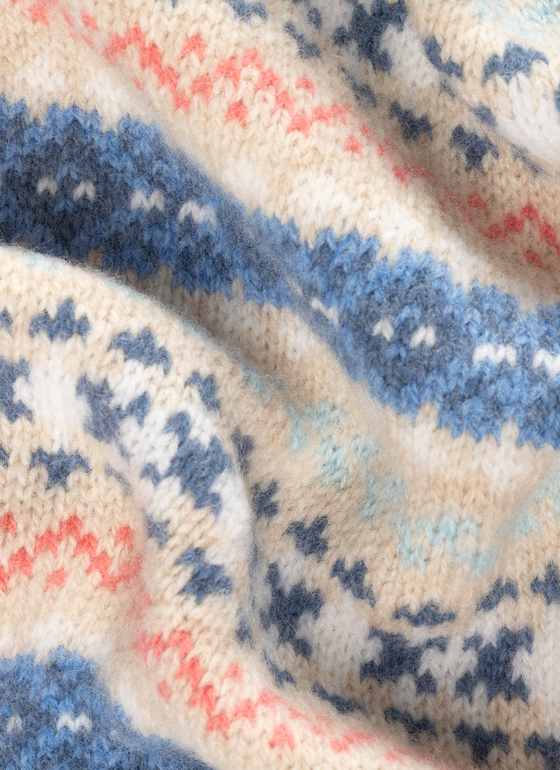 Strickjacke 1/1 Arm Frosted Dune Frontansicht