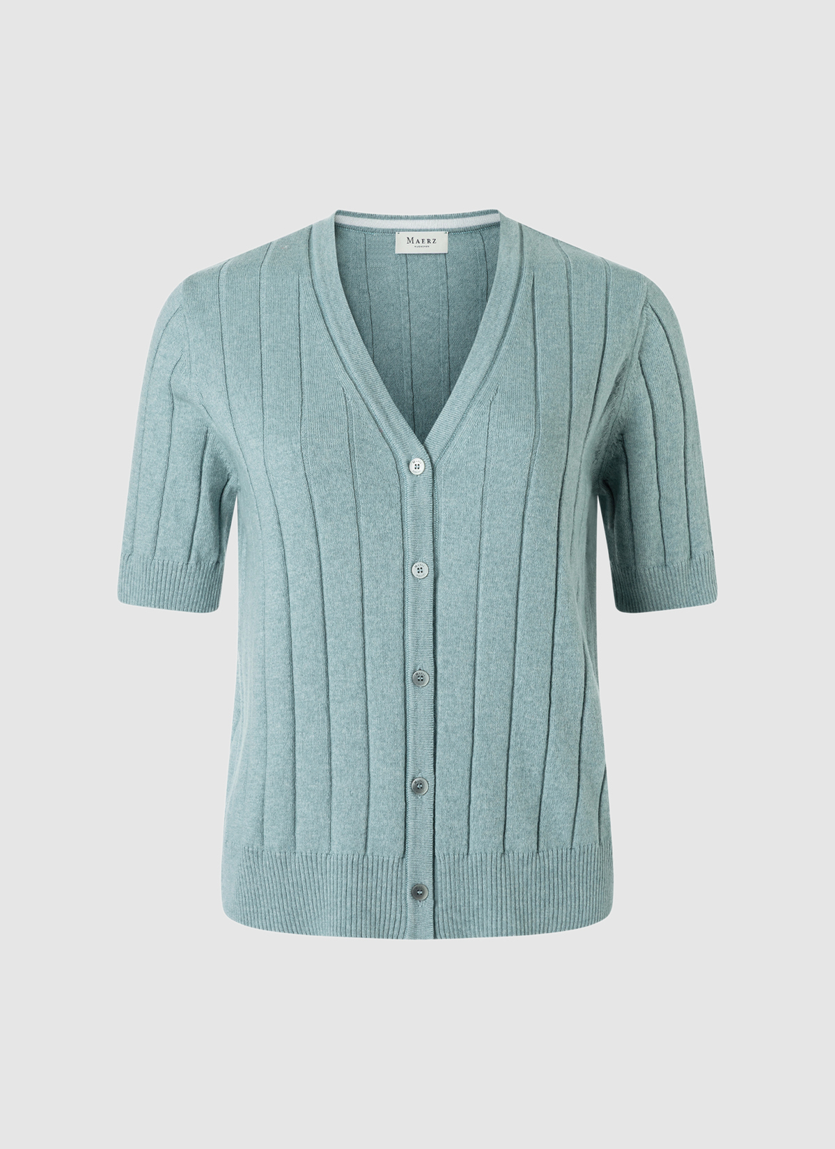 Strickjacke Knopf 1/1 Arm, Lake Blue 