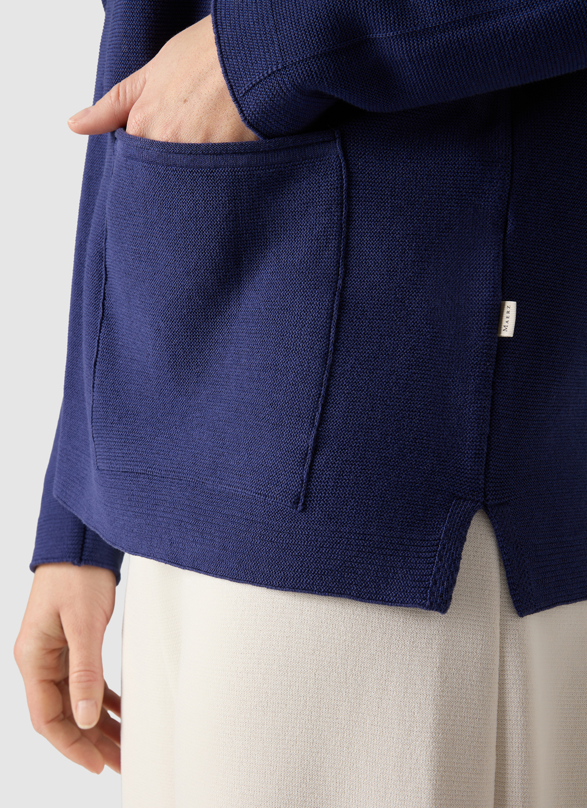 Strickjacke 1/1 Arm, Midnight Sail Detailansicht 1