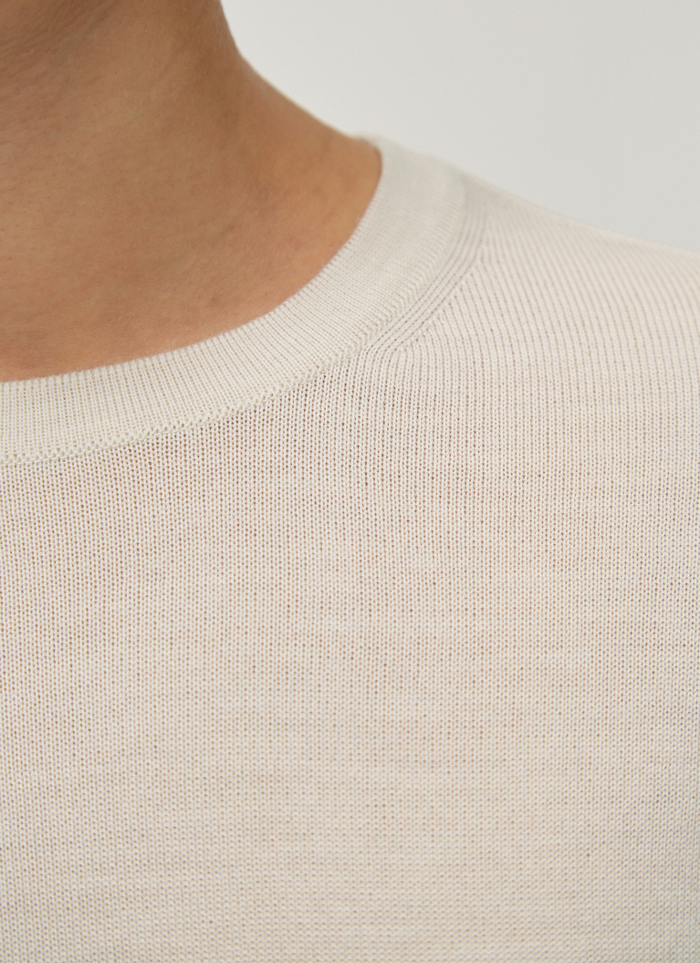 Pullover Rundhals 1/1 Arm, Powder Detailansicht 2