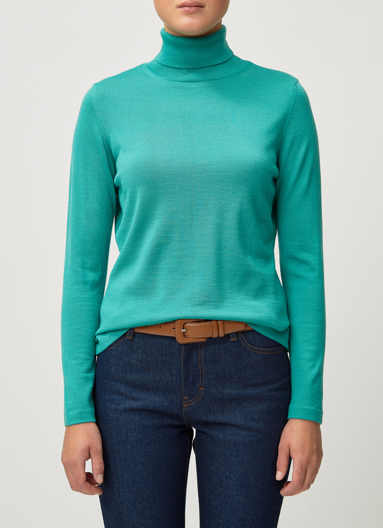 Pullover Rollkragen 1/1 Arm, Herbal Candy Frontansicht