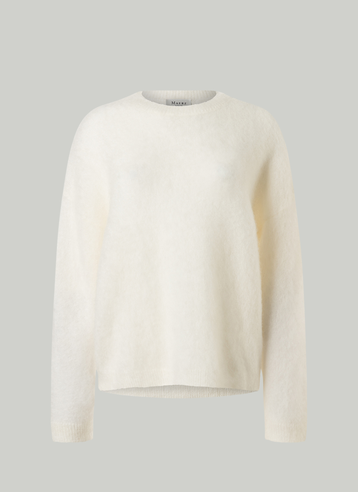 Pullover Rundhals 1/1 Arm, New White