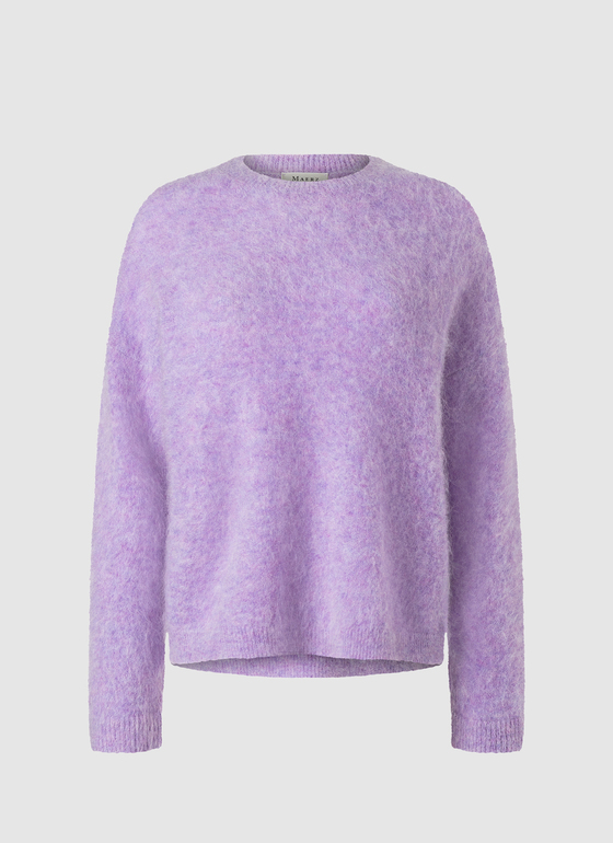 Pullover Rundhals 1/1 Arm Frosted Lavender Frontansicht