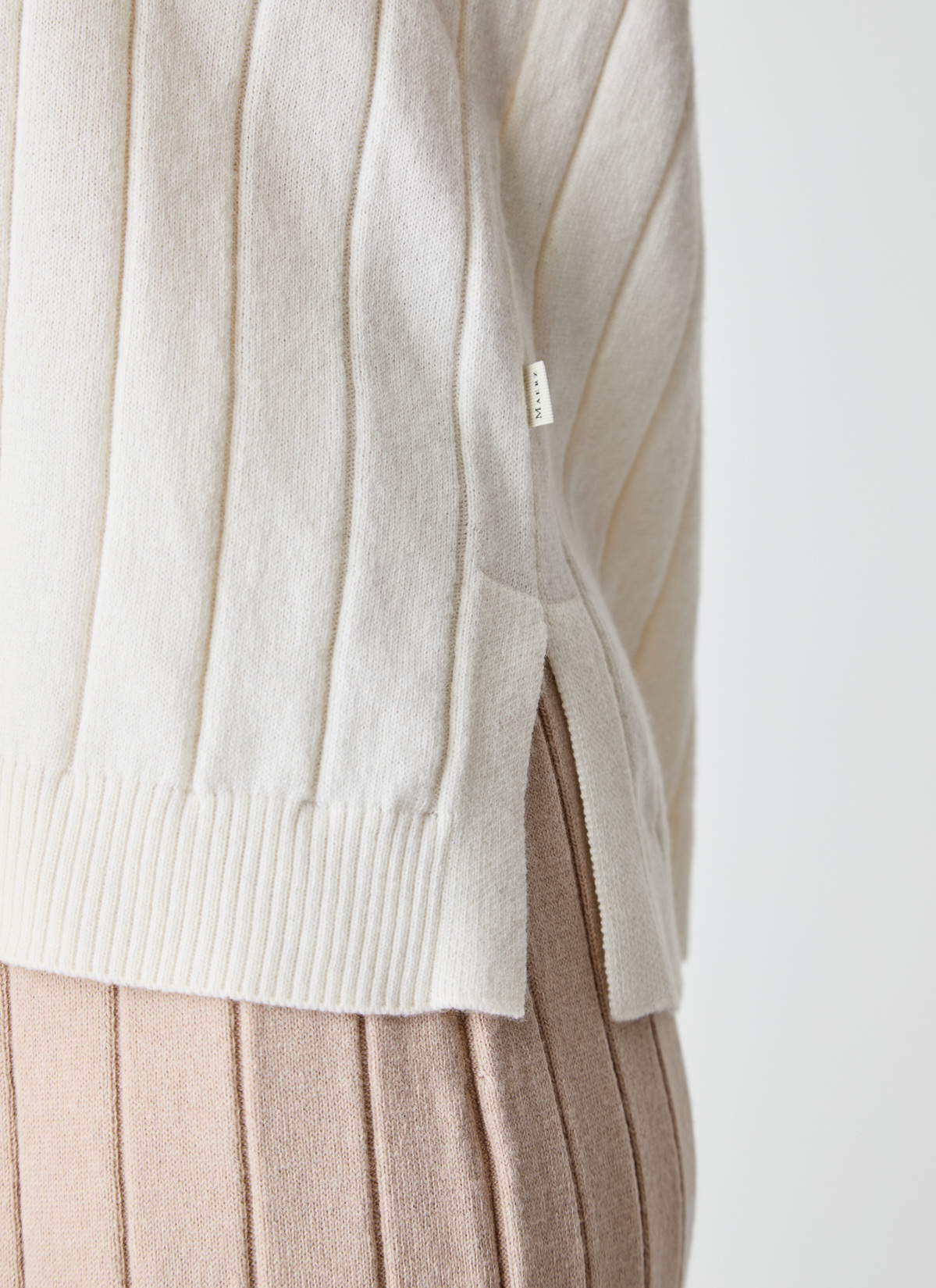 Pullover Rundhals 1/1 Arm, Vanilla Ice Detailansicht 2