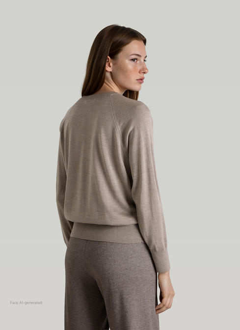 Pullover Rundhals 1/1 Arm width=