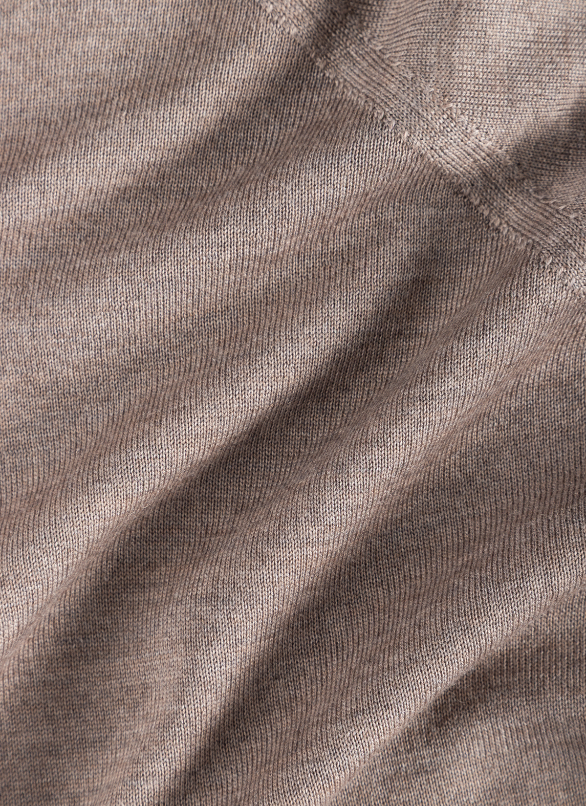 Pullover Rollkragen 1/2 Arm, Taupe Grey 