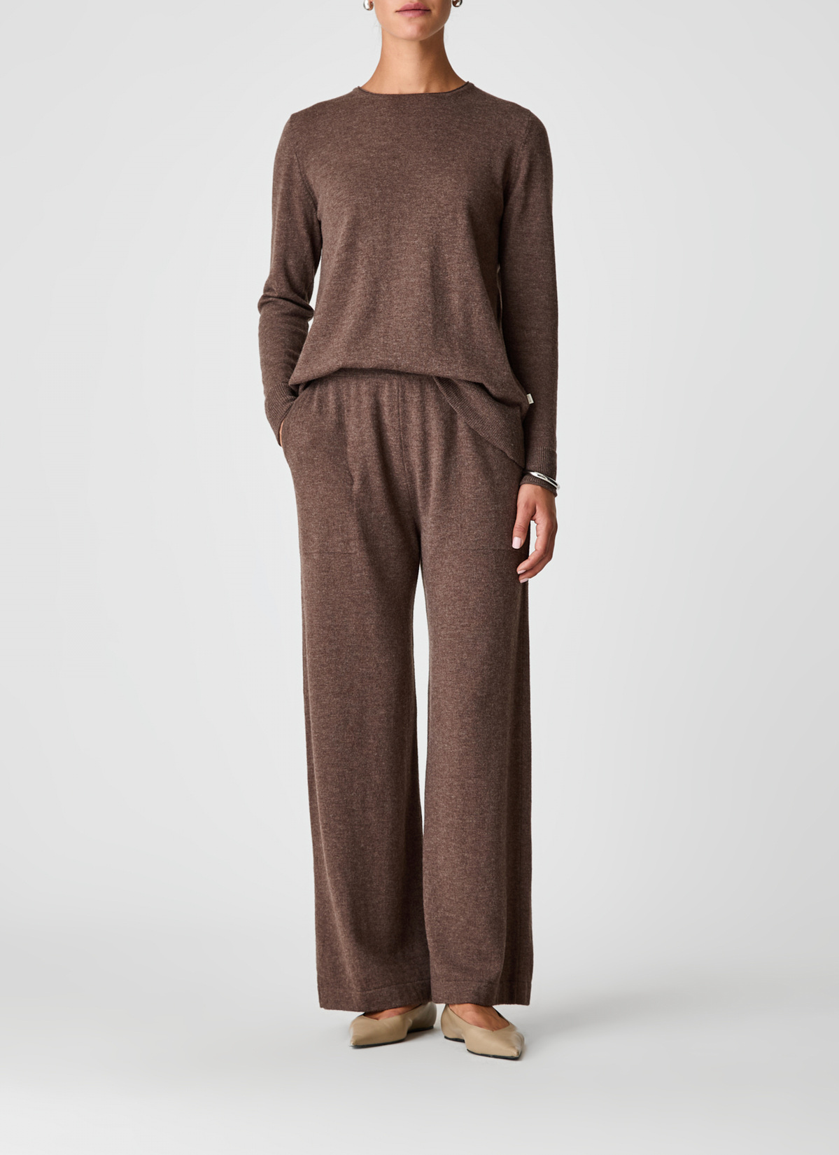 Pullover Rundhals 1/1 Arm, Hardwood Detailansicht 2