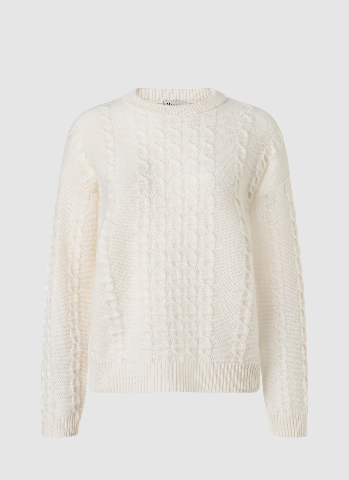 Pullover Rundhals 1/1 Arm, New White 