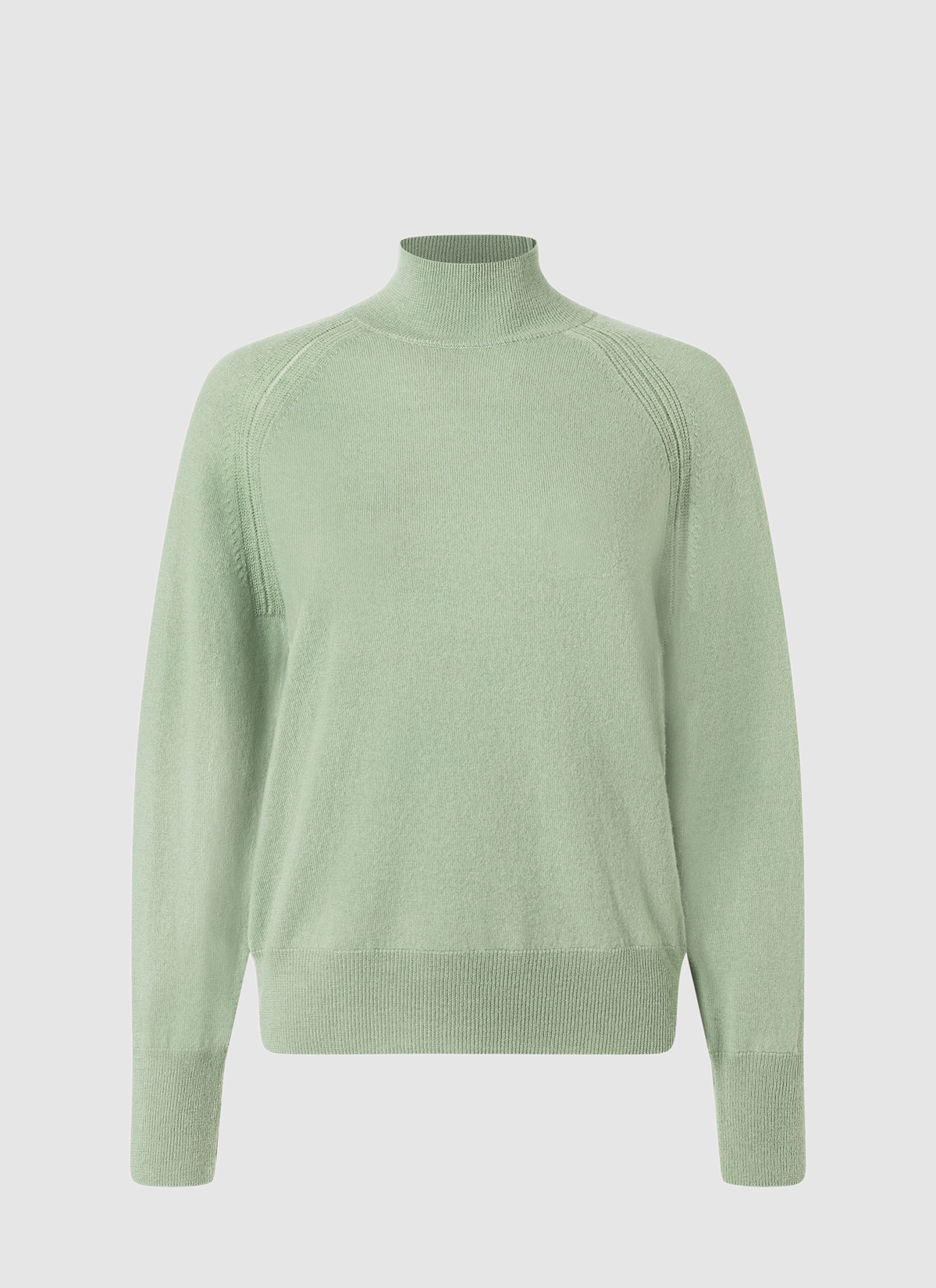 Pullover Stehkragen 1/1 Arm, Matcha Tea 