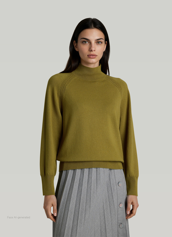Pullover Stehkragen 1/1 Arm Autumn Forest Frontansicht