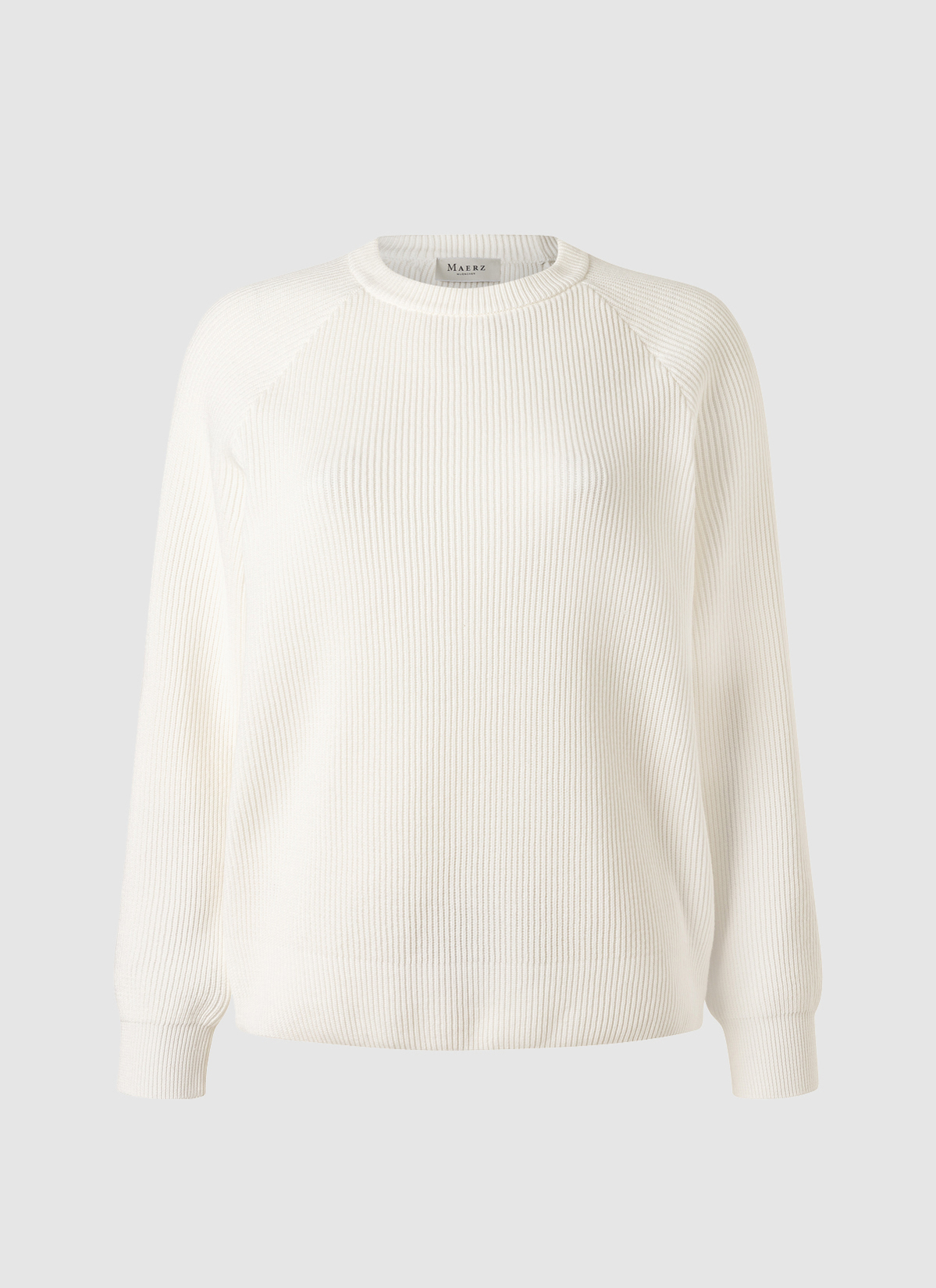 Pullover Rundhals 1/1 Arm, Off White 
