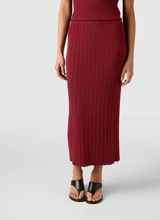 Pullover Rollkragen 1/1 Arm Red Pear Frontansicht