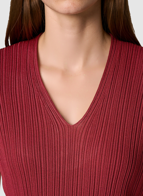 Pullover V-Neck 1/2 Arm width=