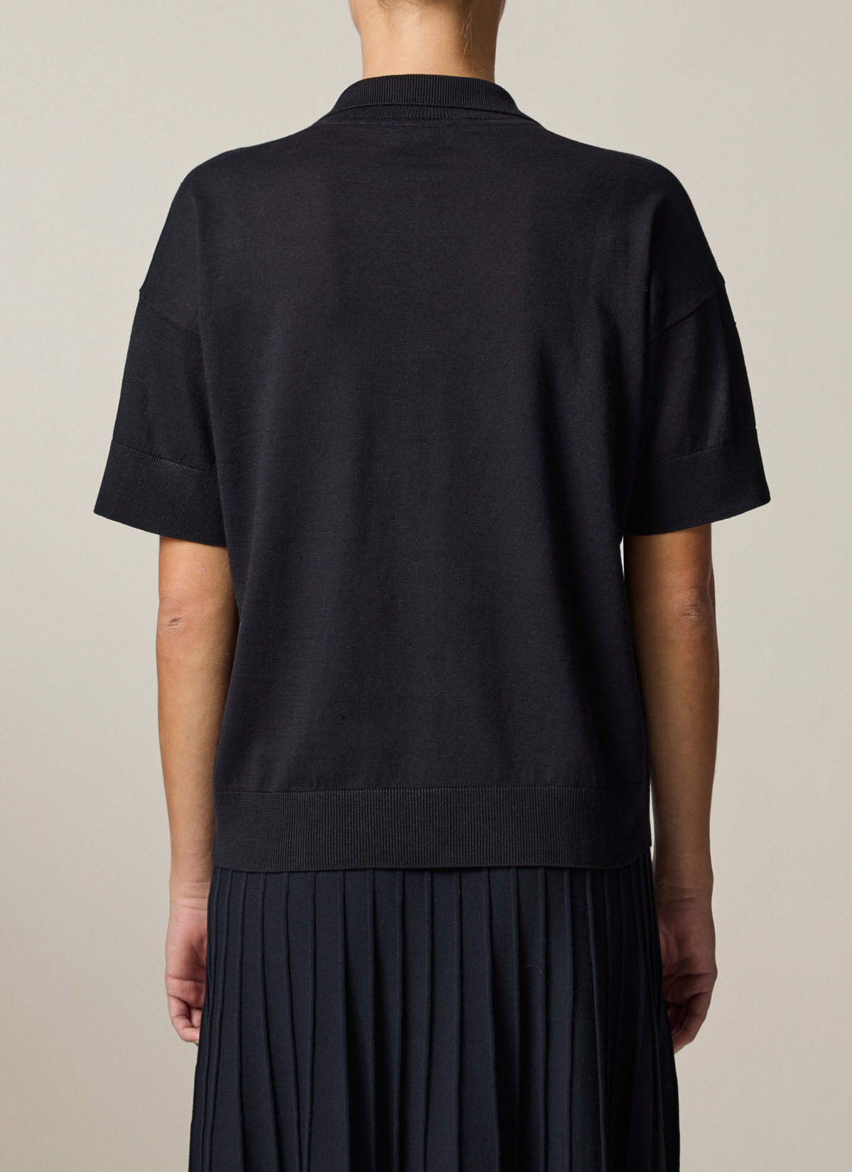 Pullover Rollkragen, Black Rückansicht