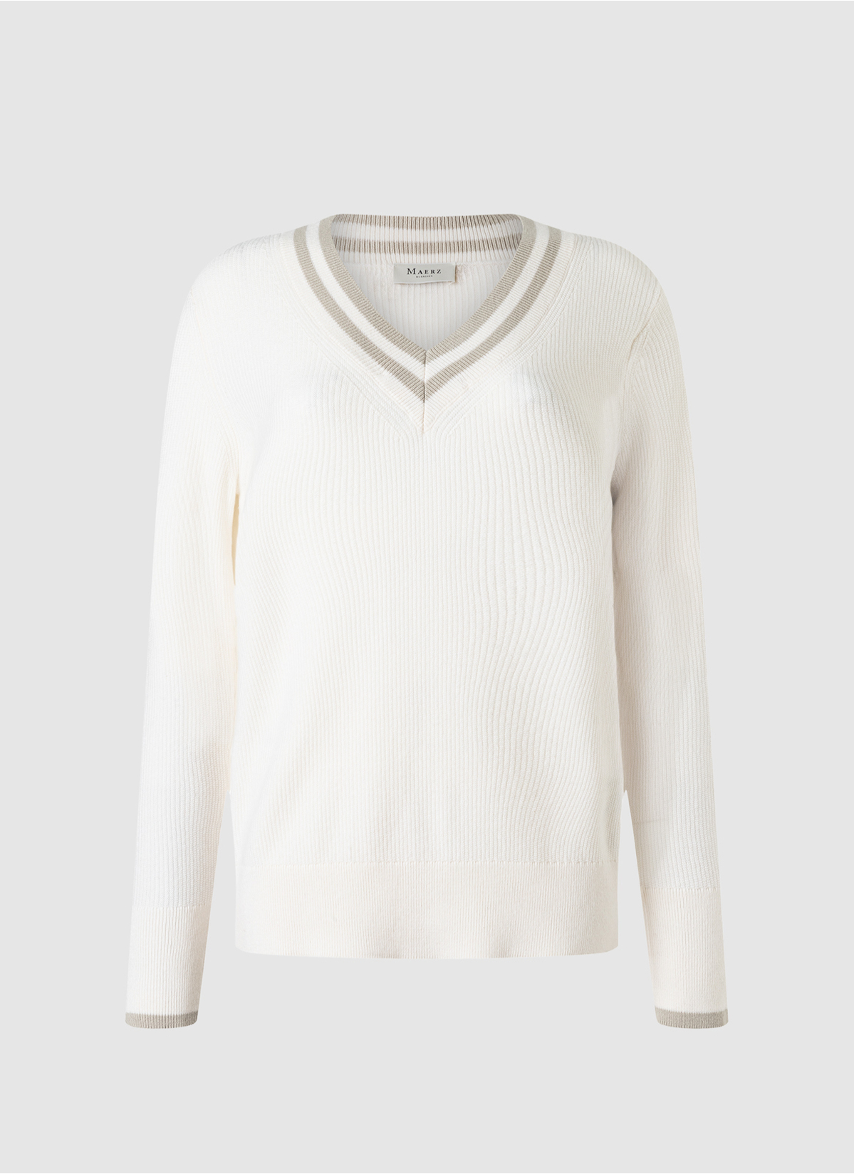 Pullover V-Ausschnitt 1/1 Arm, New White 